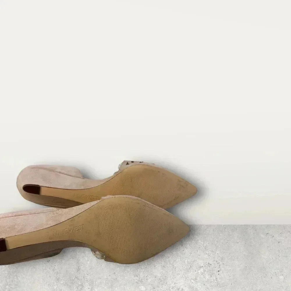 Nine West Ekin‎ D'Orsay Suede Cutout Wedges - Picture 4 of 8